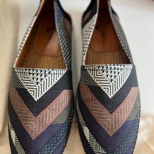 Etro Espadrille Loafers – Multicolor Chevron – Size 12 (EU 45) – New